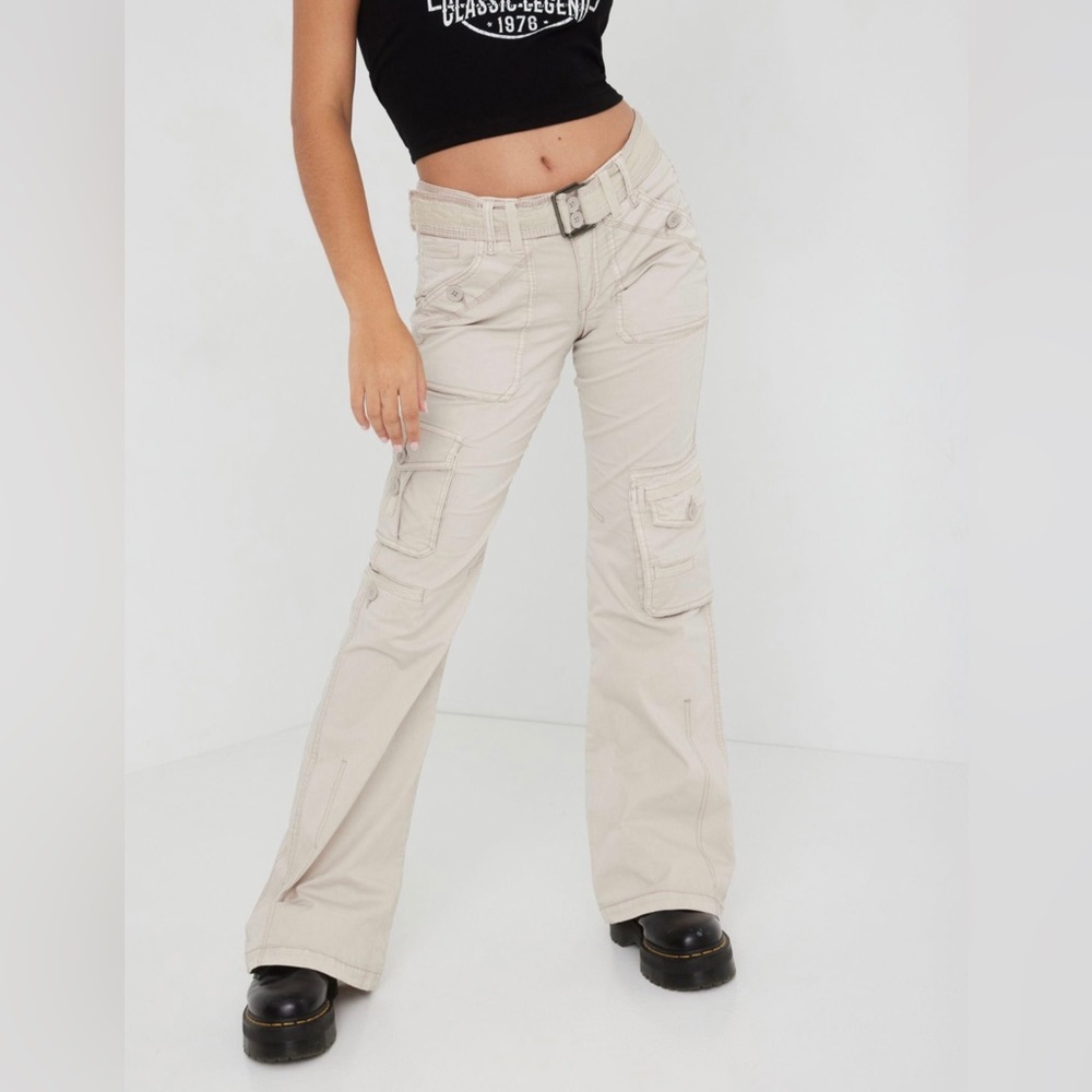 Garage Flare Cargo Pants w/ Belt